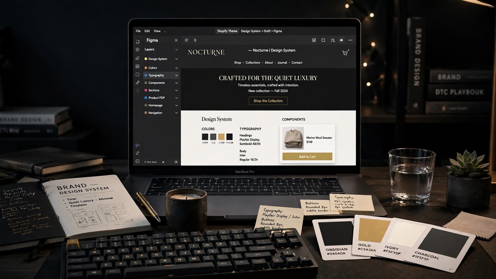 Custom Shopify theme and storefront design concept
